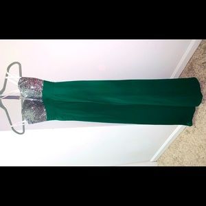 Emerald green formal dress